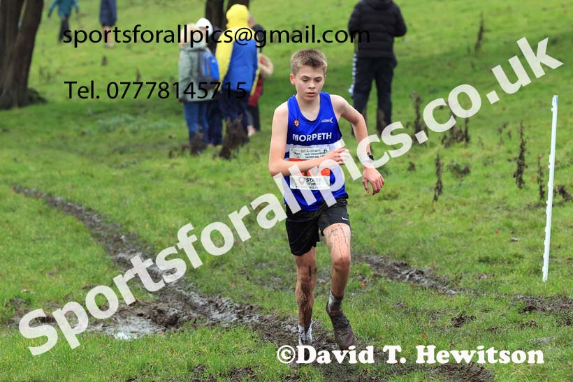 Boys under-15s 2023 NECAA Cross Country Relays, Thornley Hall Farm, Peterlee, County Durham. Photo: David T. Hewitson/Sports for All Pics